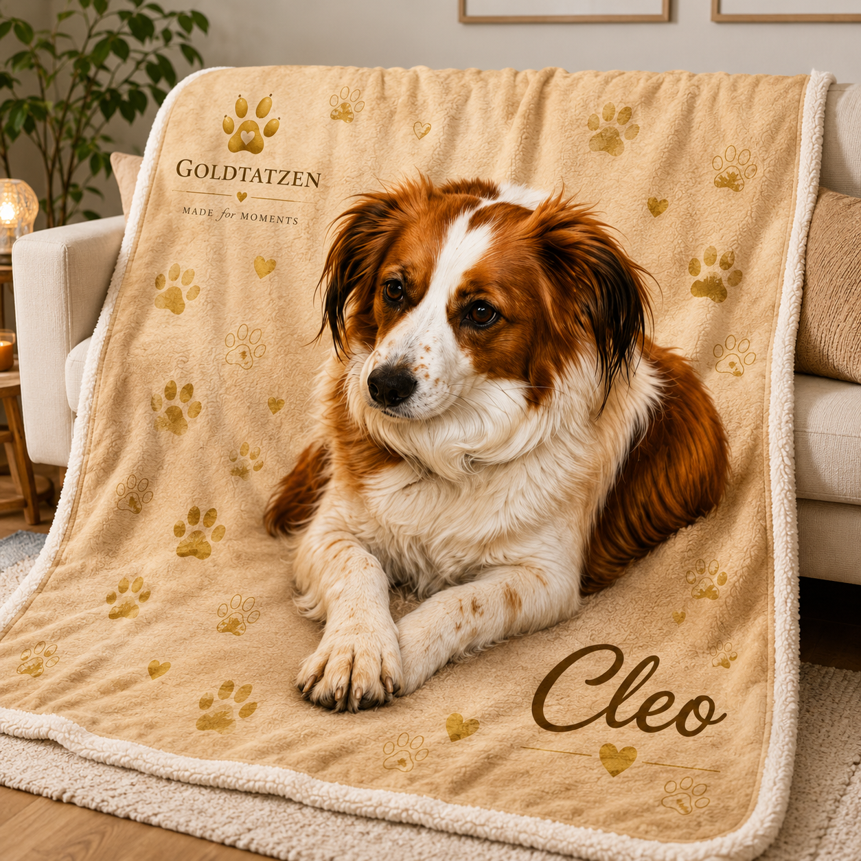 Personalisierte Kuscheldecke mit dem Foto deines Lieblings
